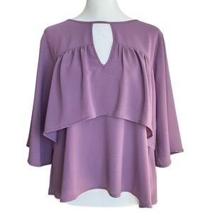Nordstrom Harlowe & Graham Women’s Lilac Purple Top Blouse Boho Flowy XS NWOT